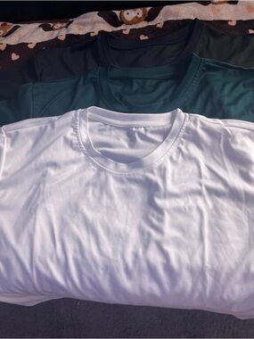 SHEIN Women's Crop Top Trio - White, Teal, Black